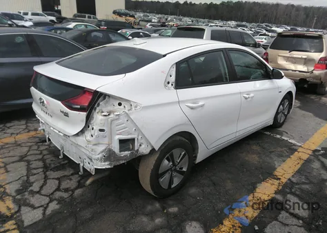 2019 Hyundai Ioniq Hybrid Blue из США, поврежденный, VIN KMHC65LC7KU175237